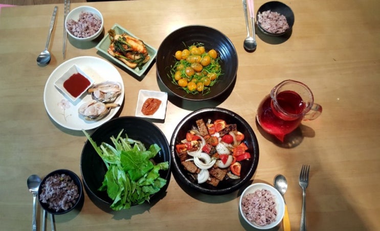  밥도둑 떡갈비구이 저녁밥상
