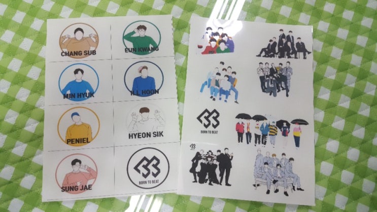  비투비 일러스트 스티커