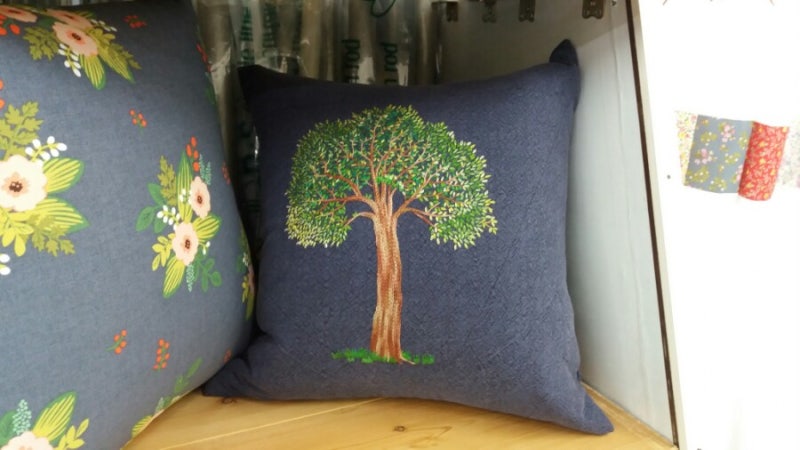 [양산백경원단] 호작질, 자수 에코백 쿠션 커튼 시공 사진 200