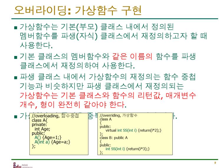  [ppt] 오버로딩가과 보버 라이딩