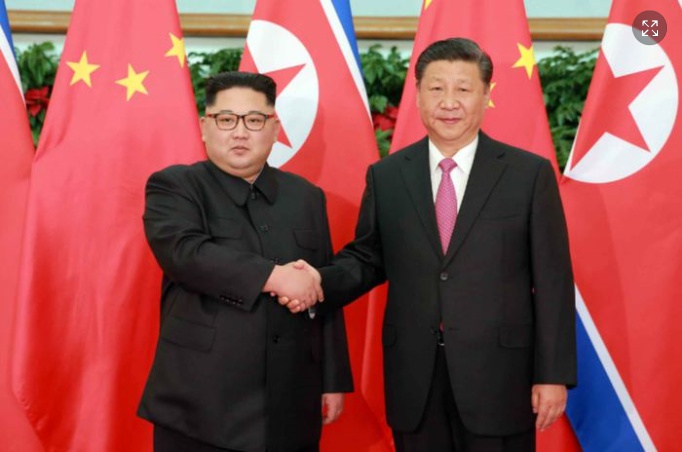 <b>북중</b>정상회담에 대해 보도했다.“중조 두 나라는 <b>운명공동체</b>... 