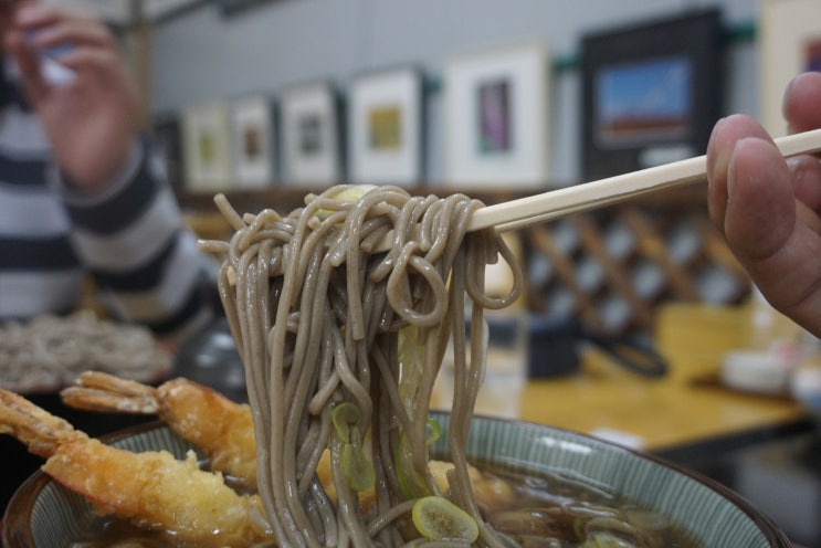  신치토세 공항에서 후라노 가는길 시무캇푸 휴게소 소바, 타코야끼 맛집
