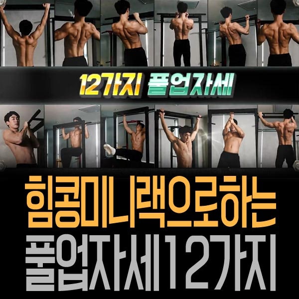 턱걸이기구 힘콩 미니랙으로 할 수 있는 풀업 12가지