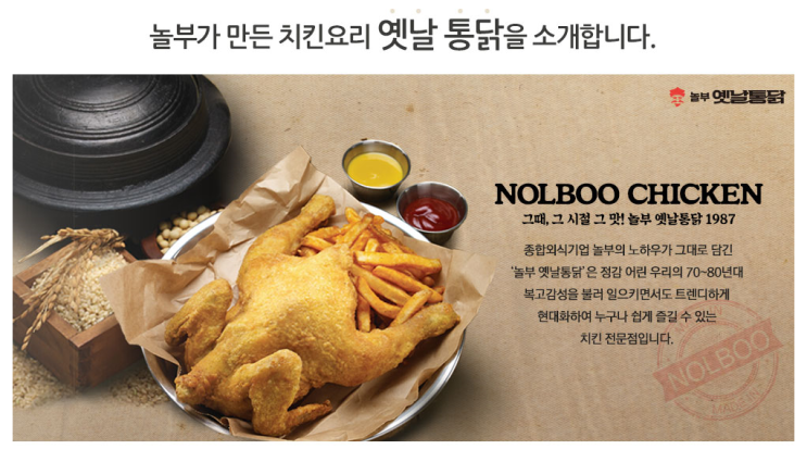  놀부옛날통닭 치킨집창업비용!?