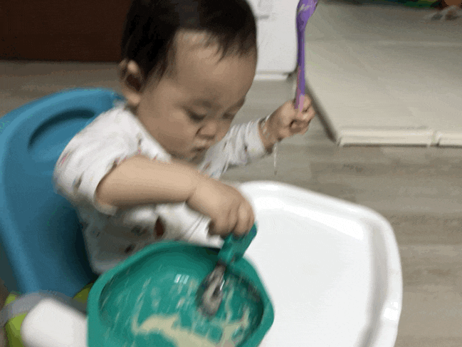  생후 348일 저녁에 또 토함ㅠ 오감팡팡 놀짱