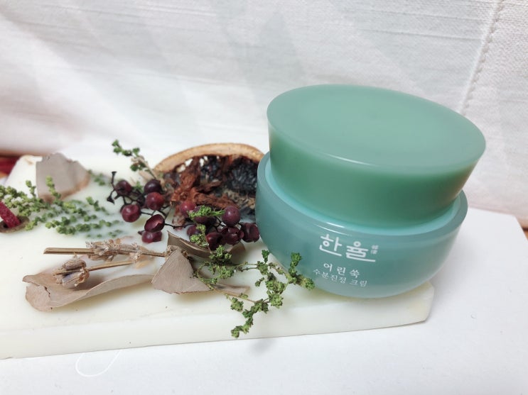  여름철 수분케어를 책임져 줄 #한율 어린쑥 수분진정크림