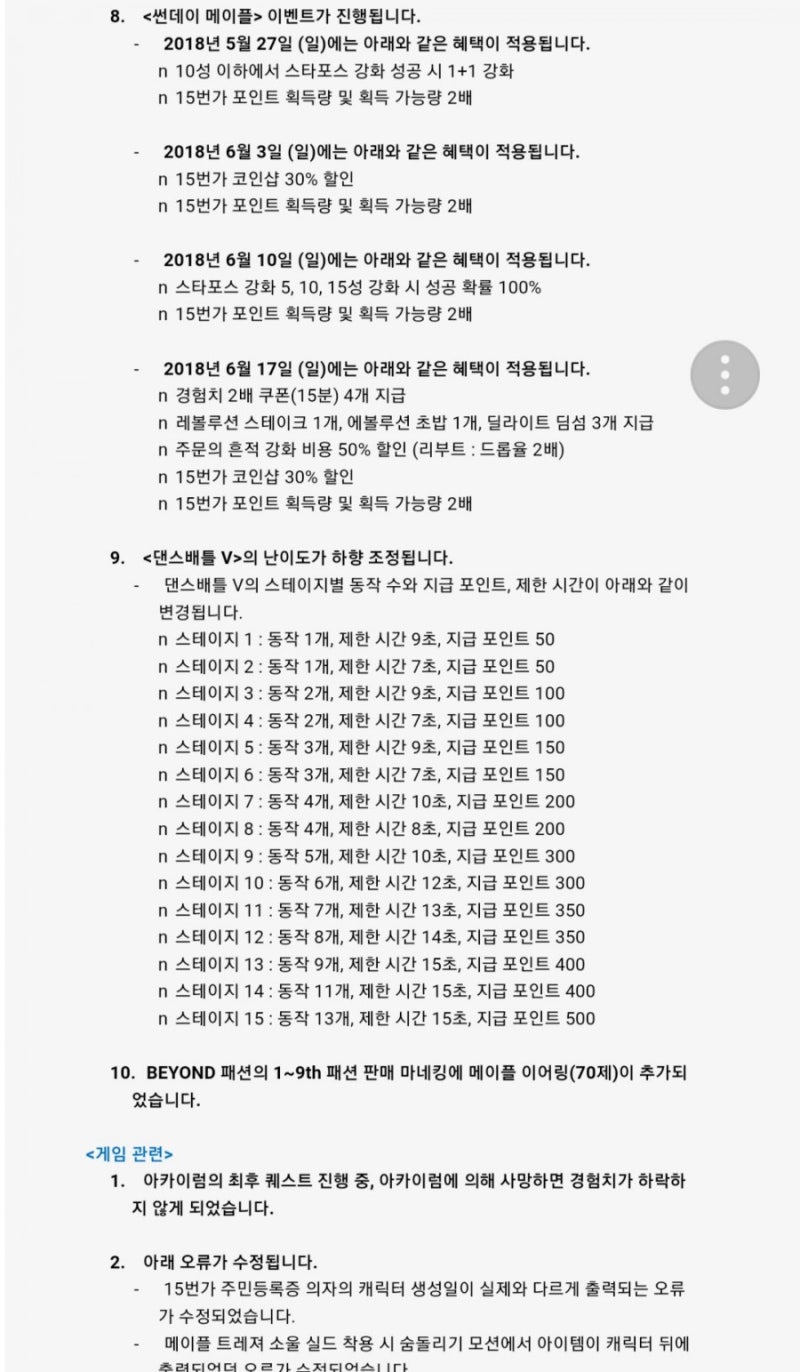 메이플스토리 테스트 클라이언트 Ver.1.2.068 릴리즈 : 네이버 블로그