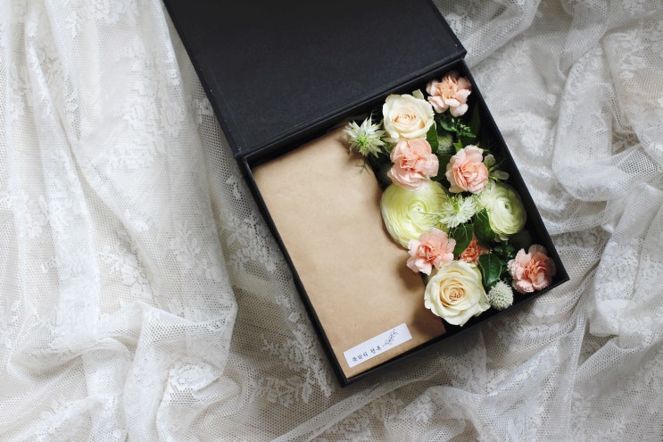 뜻밖의 행복 편지와 함께하는 플라워 박스 : flower box