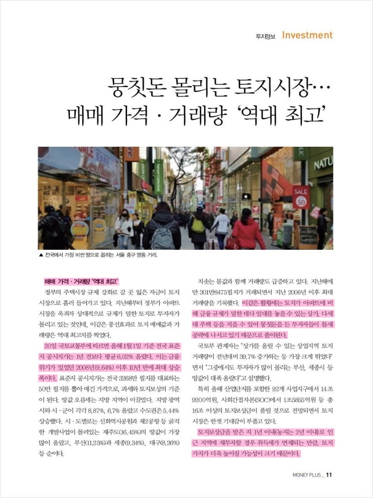  토지시장에 몰리는 투자수요, 과연 호재라 할 수 있는가?