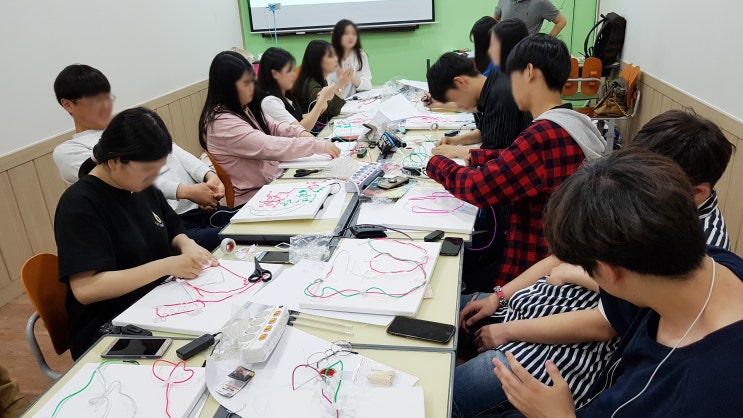 청소년수련관 출강: 나만의 네온사인 만들기 원데이클래스 후기