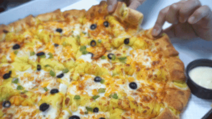  안산 고잔동 배달맛집-피자헐::초대형 고구마피자 XXL