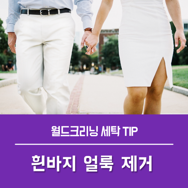 흰바지얼룩제거 얼룩별 제거 방법 정리