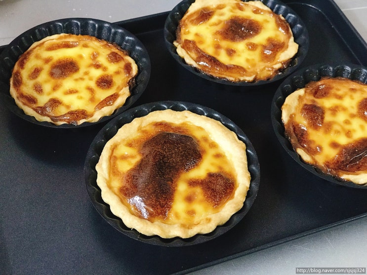  많은 노른자를 처리하기 위한 마카오식 에그타르트 레시피