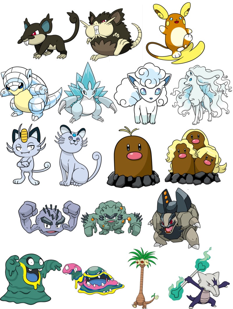 포켓몬고 알로라 포켓몬 종류 / 알로라의 모습 : 네이버 블로그, image size:800x1062