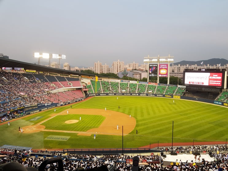  [잠실야구장]308블럭 네이비석 시야 , 두산vs삼성
