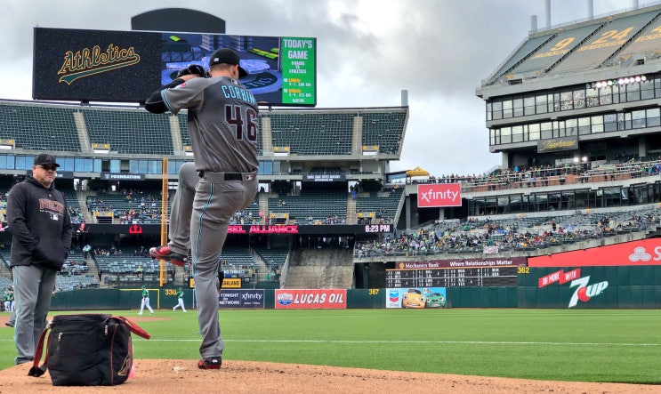 패트릭 코빈 Patrick Corbin, 닉 아메드 Nick Ahmed 활약 등으로 어렵게 1승을 더한 디백스