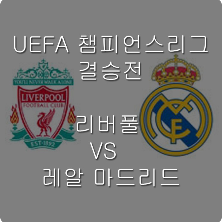 UEFA 챔피언스리그 결승전  리버풀 VS 레알 마드리드
