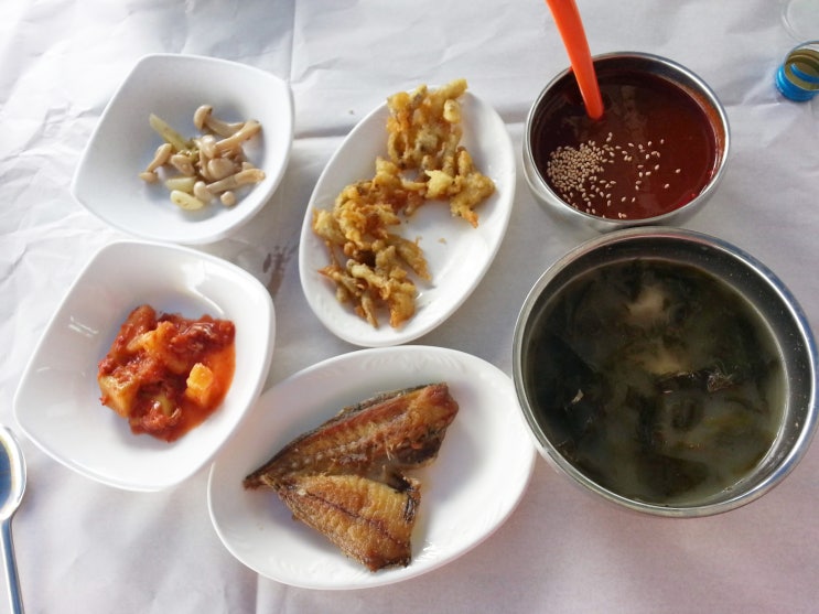  동해안 라이딩 중 물회 한 그릇