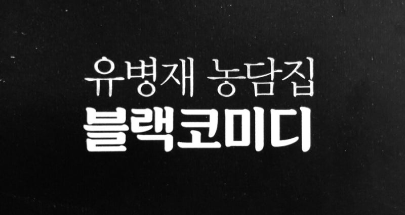 유병재 농담집 블랙코미디, 어쩔수 없는 언어천재