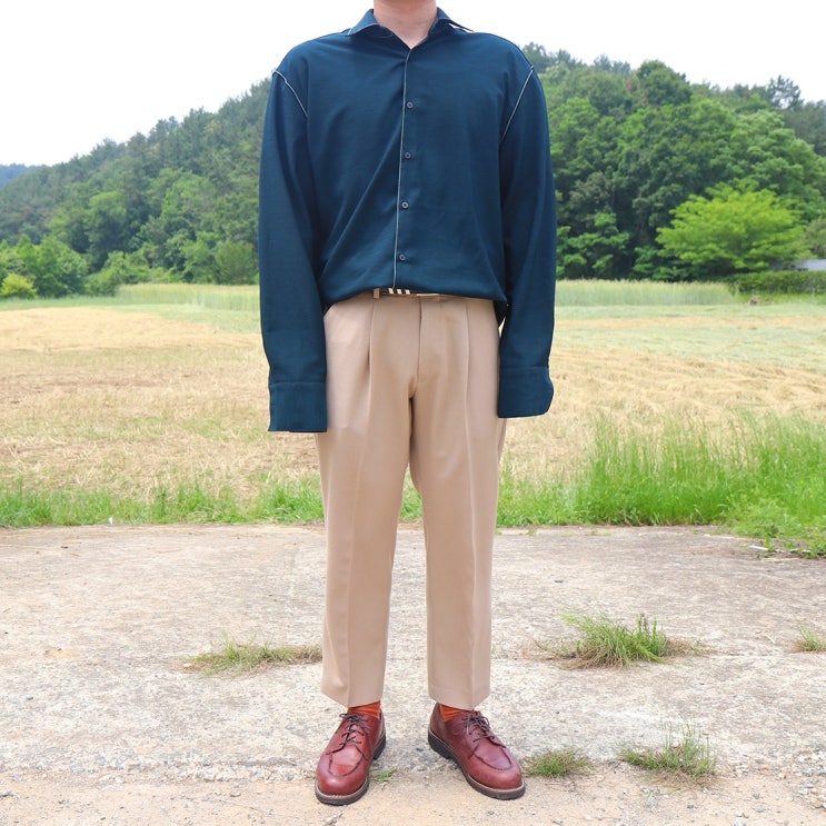  에드서울 남자 스티치셔츠 ADD셔츠 옷 독특한 디테일