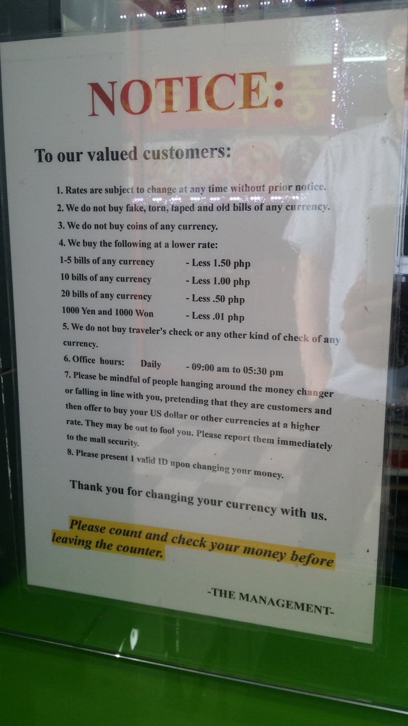 5월31일 필리핀 세부환율 세부환전소 입니다. : 네이버 블로그