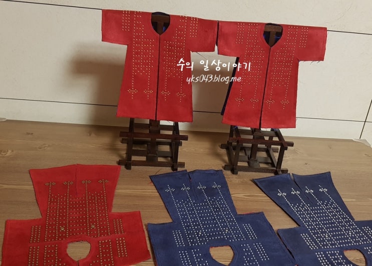  두정갑(頭釘甲) 제작기(B디자인) : 징 작업