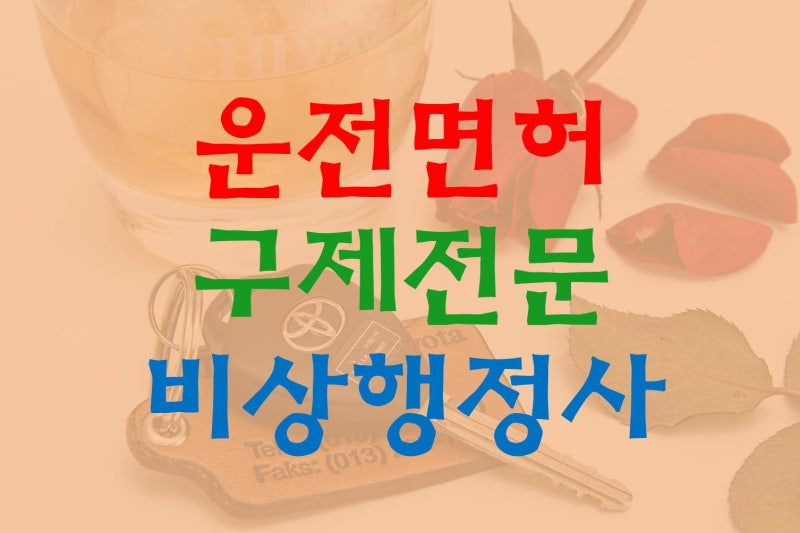 창원시 음주운전 구제정지 행정심판 전문 행정판사 2