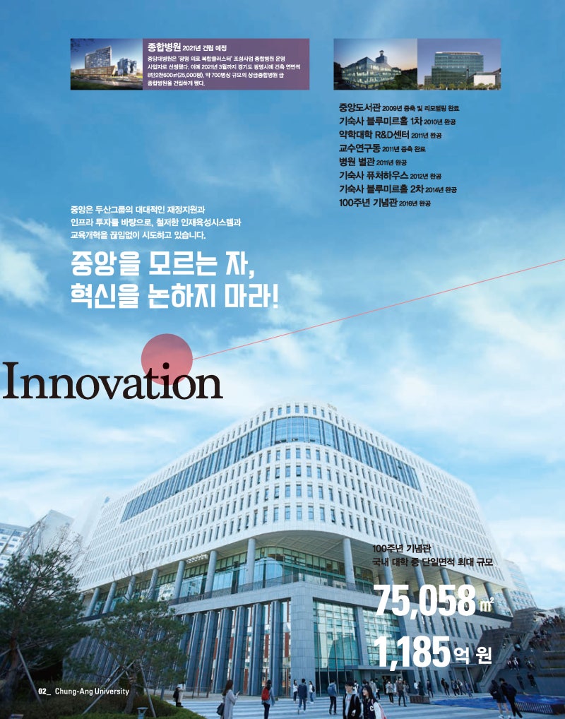 중앙대학교] 중앙을 모르는 자, 혁신을 논하지 마라! : 네이버 블로그