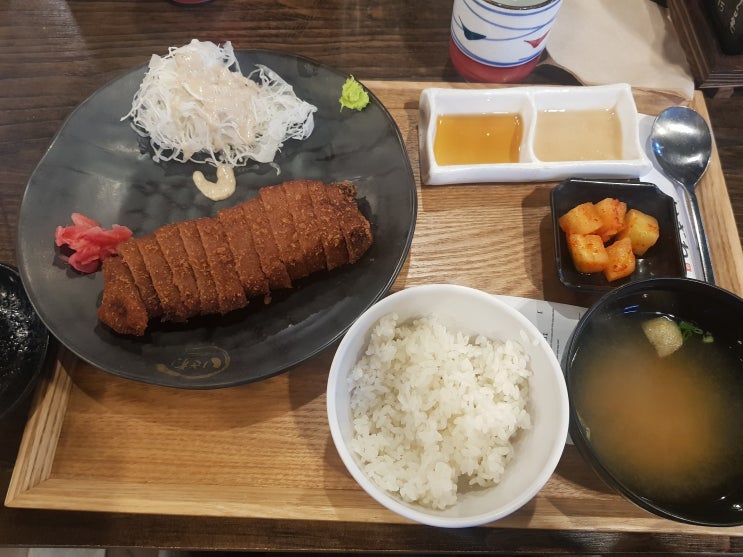  한양대맛집) 왕십리엔터식스 《이자와》에서 규카츠정식 먹었어요~!!