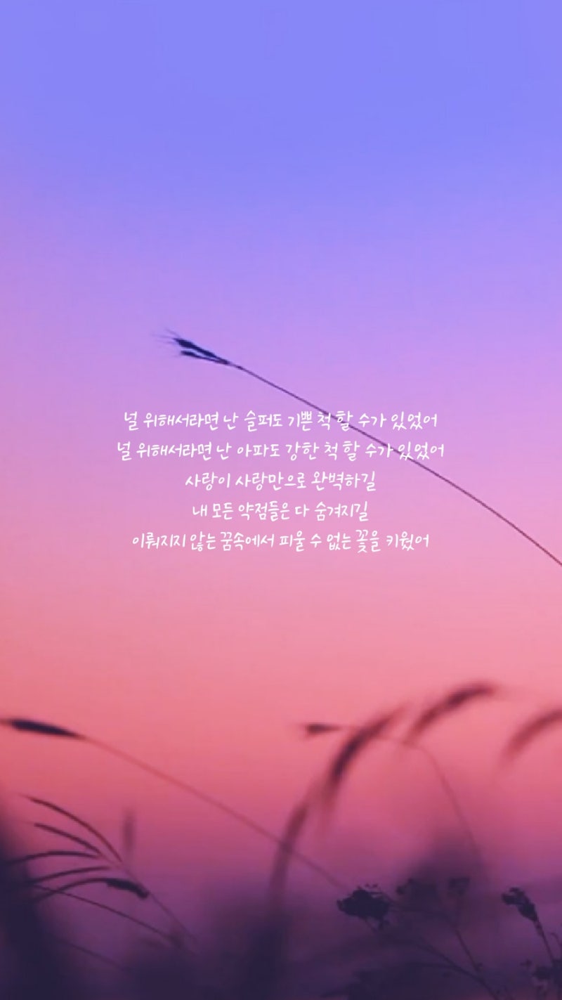 방탄소년단 Love Yourself 轉 Tear 곡 가사 배경화면 네이버 블로그