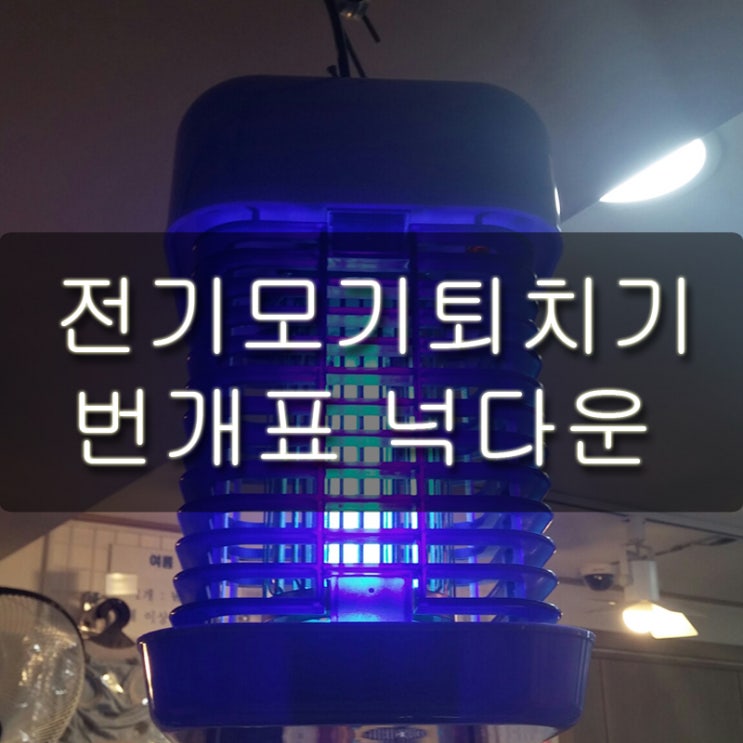  전기모기퇴치기 번개표 넉다운 일주일 사용기!