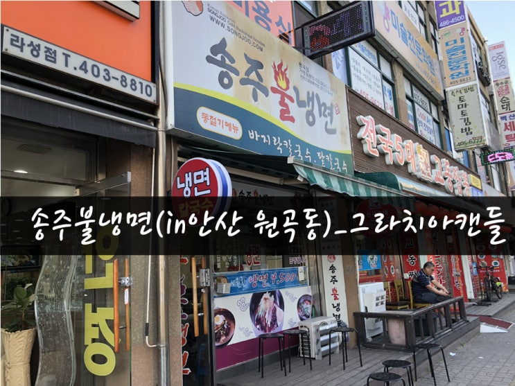  [맛집09탄] 안산맛집 송주불냉면(in원곡동)_그라치아캔들