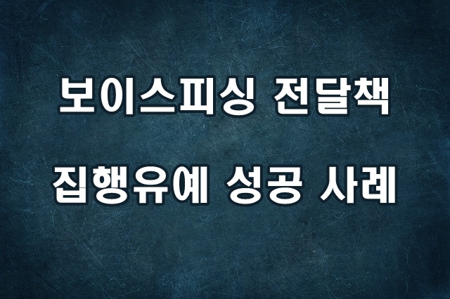  보이스피싱 전달책 재판 집행유예 성공 사례