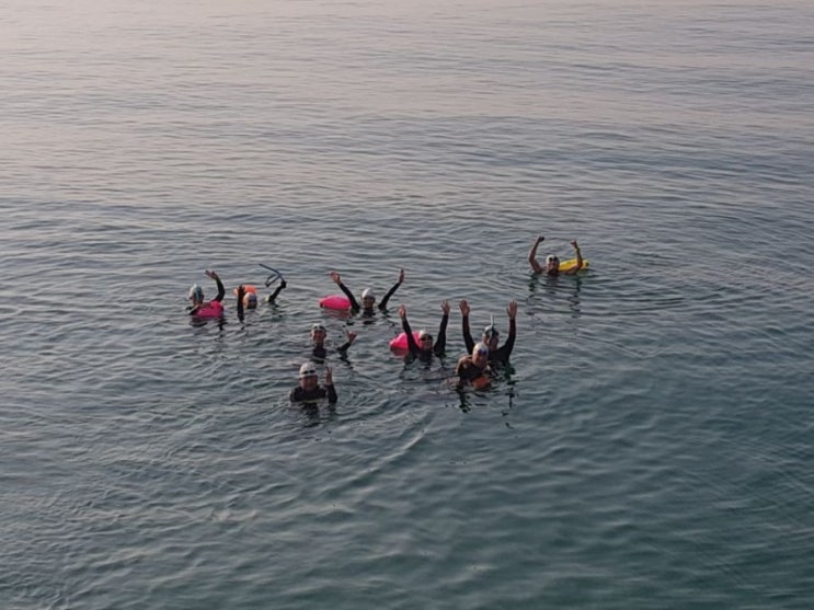  부산 송정해수욕장 바다수영