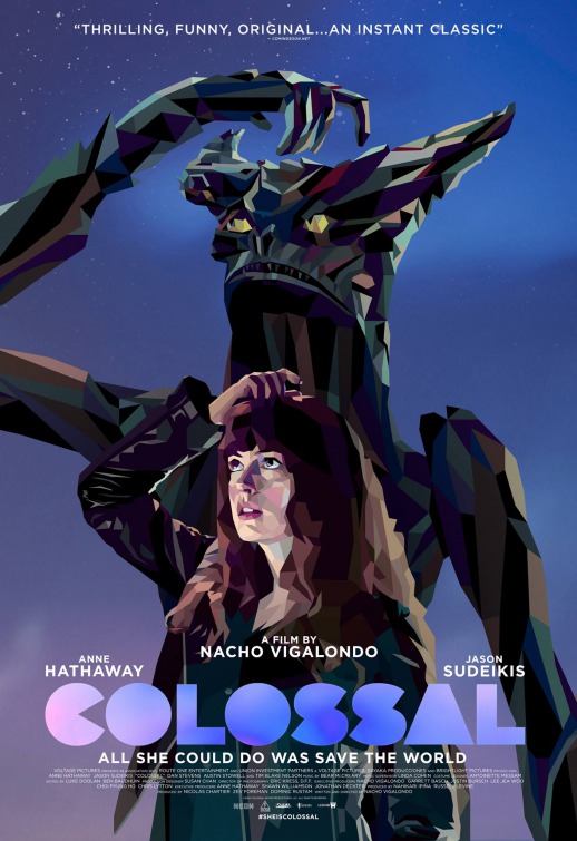  콜로설(Colossal)-서울 때려 부수는 알코올 중독자 앤 해서웨이의 결말 예측이 불가능한 로맨틱 블랙 코미디 괴수물?