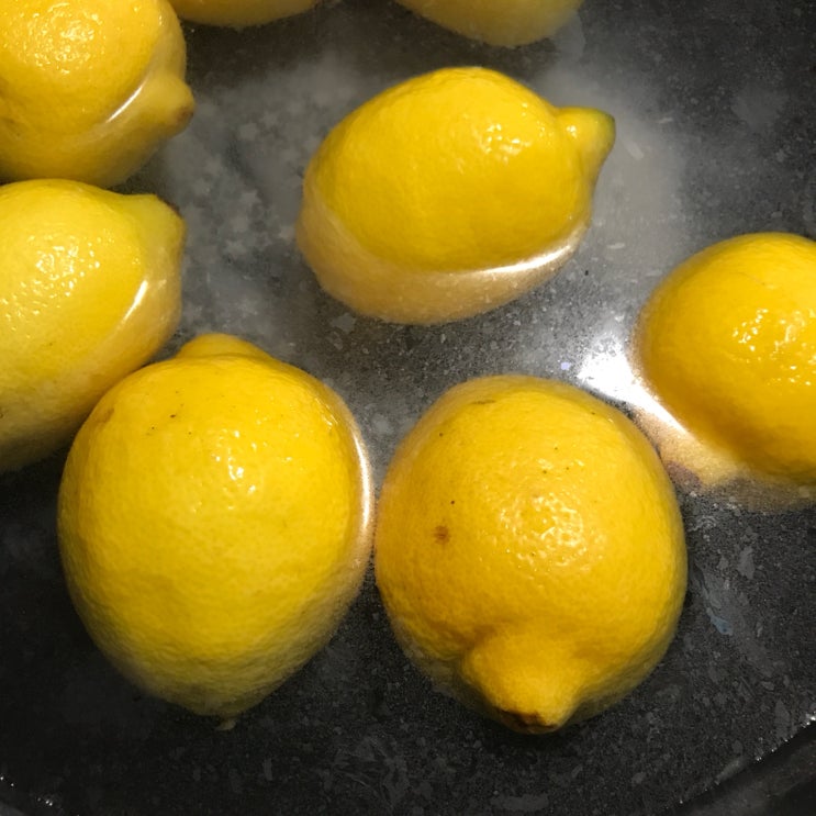레몬세척 농약제거꿀팁 & 레몬청 만드는법