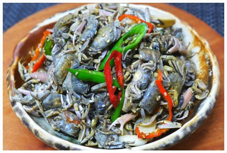 통째로 다먹는 게요리 고향의맛 칠게볶음 만드는법