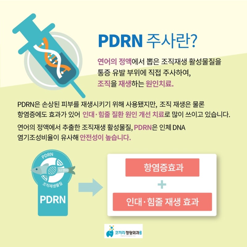면목동관절통성형외과, DNA주사(PDRN)관절재생치료