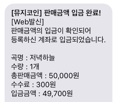  뮤지코인, 음악저작권 6개월 투자후기