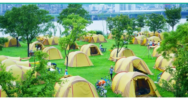 예약 한강 캠핑 장 세종합강오토캠핑장 동계캠핑