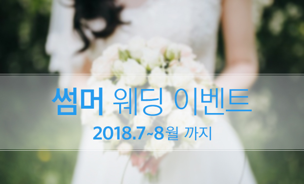  더 팔레트 - 2018.7~8월 썸머 웨딩 이벤트/본식스냅, 웨딩스냅,서브스냅
