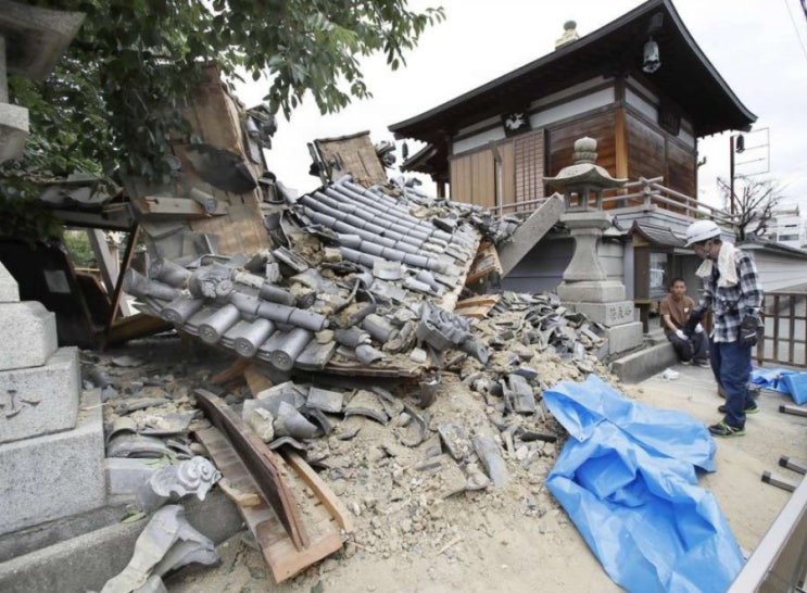 오사카 규모5.9 지진 발생