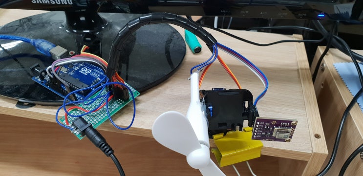 아두이노 로봇 프로젝트 / 나를 바라보는 선풍기 로봇 만들기 / AMG8833