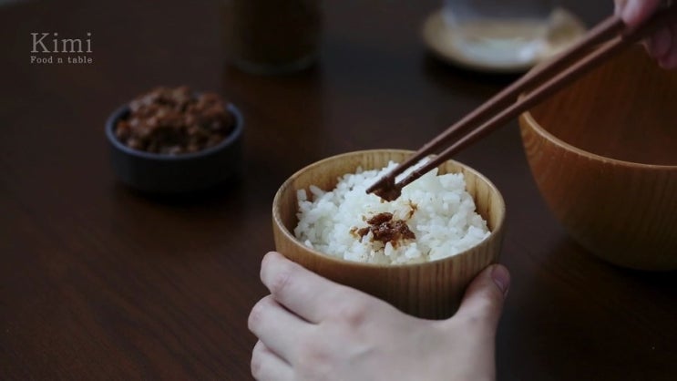 일본요리영화, 머위된장 만들기 フキ味噌 +영상