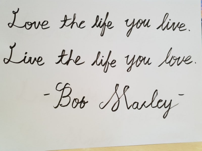 영어명언 필기체 쓰기 139 Love The Life You Live Live The Life You Love 네이버 블로그