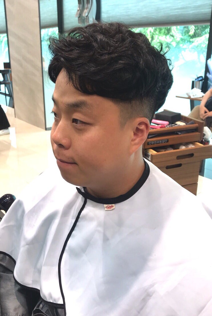  [분당 미용실 ] 삼자이마, 남자가르마펌