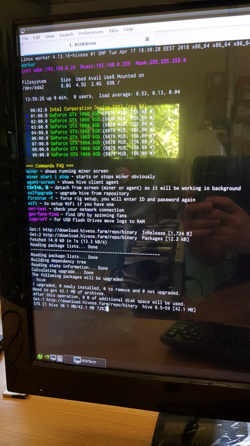 더코인 채굴장 채굴기 청소후 채굴기 리눅스 세팅 Hive os 테스트 : 네이버 블로그