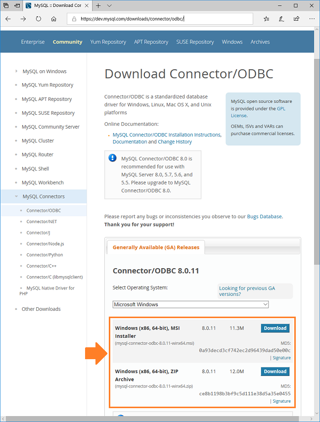 MySQL Connector/ODBC 설치하기 : 네이버 블로그