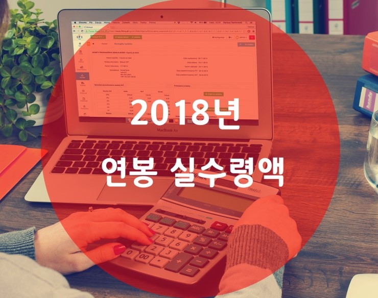 2018 연봉 실수령액 (최신표)