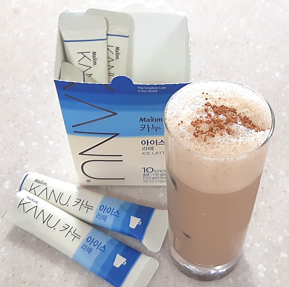  카누 아이스라떼 ) 한정판 출시!! 우유거품 풍성한 아이스라떼. 카페보다 맛있게 만들기